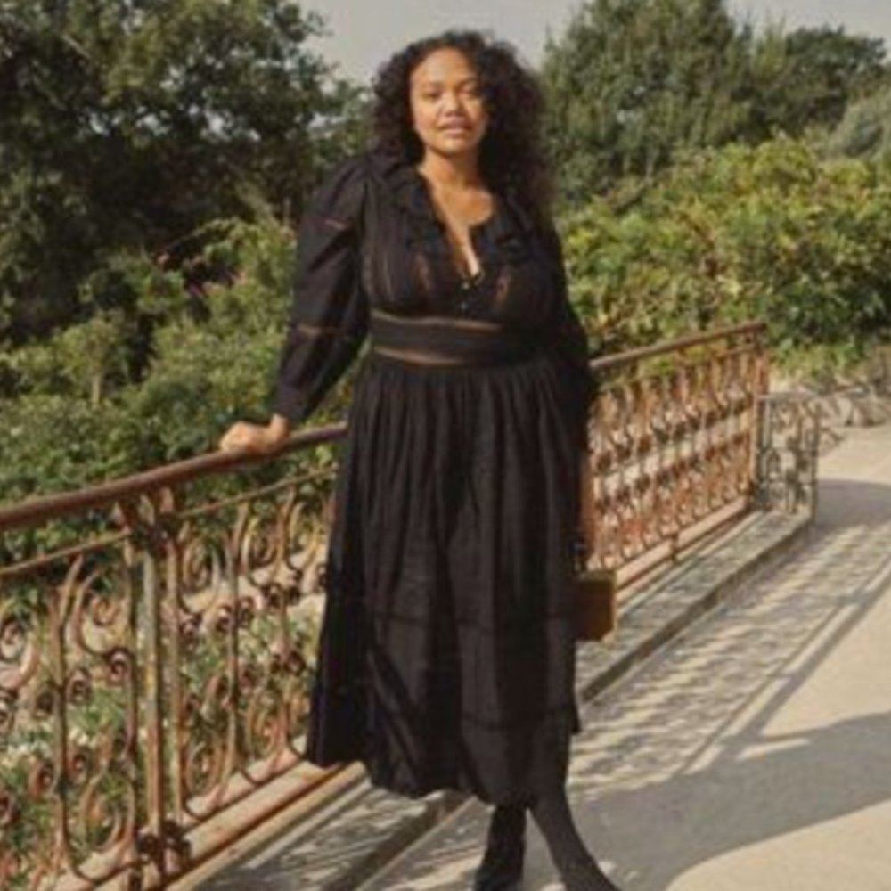 NWT Authentic Doen Marla Dress black sz M